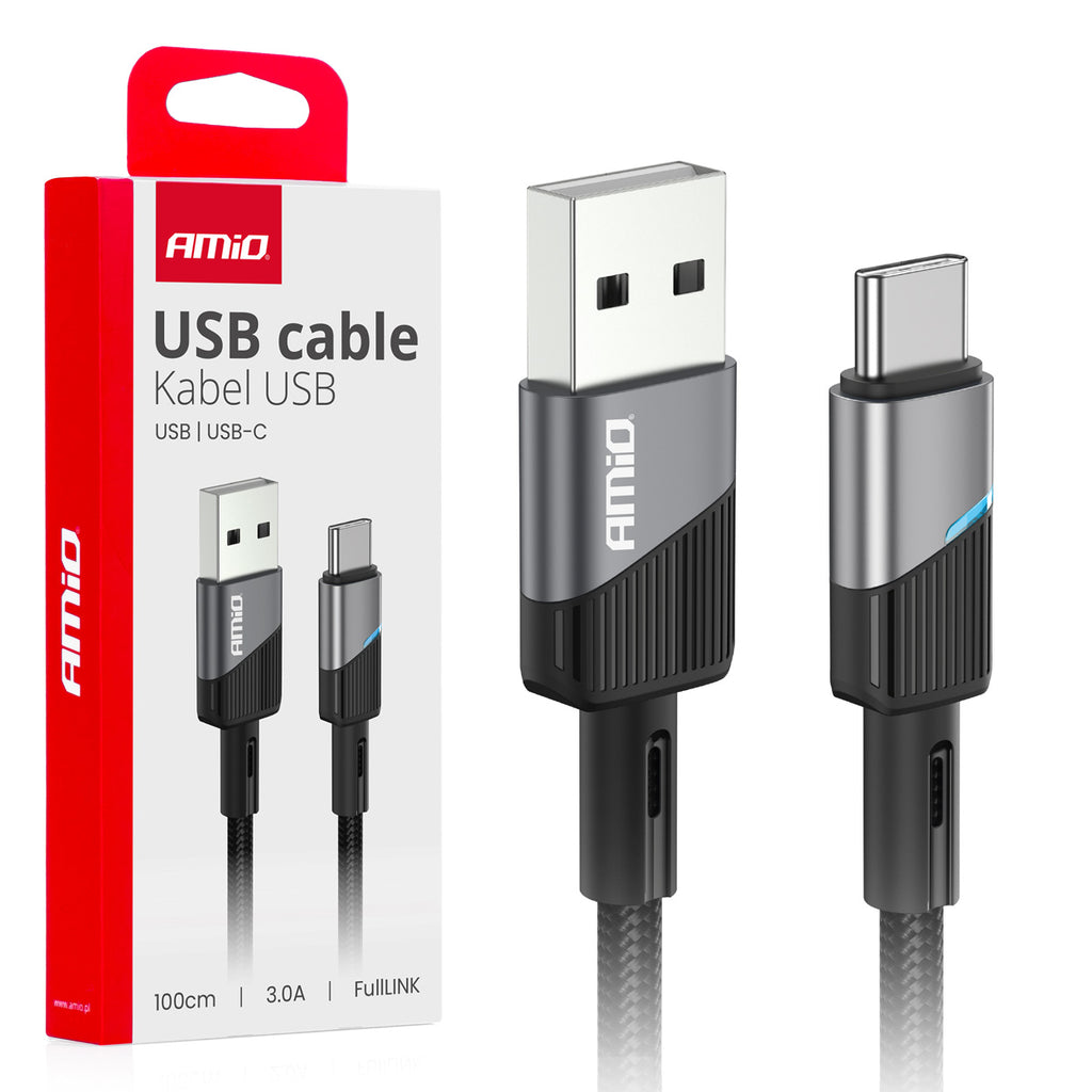 Kabllo për karikues USB në USB-C 3A - 100 cm