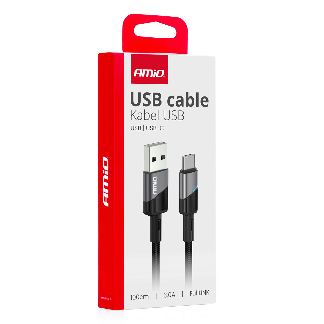 Kabllo për karikues USB në USB-C 3A - 100 cm